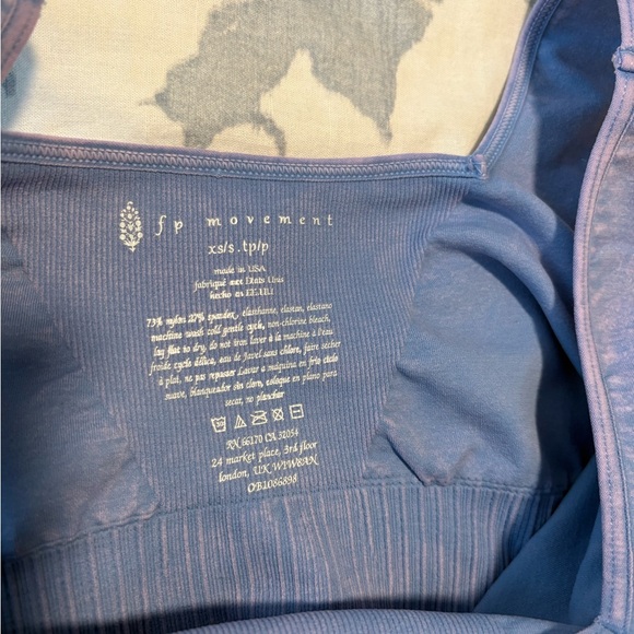 Free People Movement Square Neck Good Karma Sports Bra Top Size XS/S NEW - Picture 4 of 5